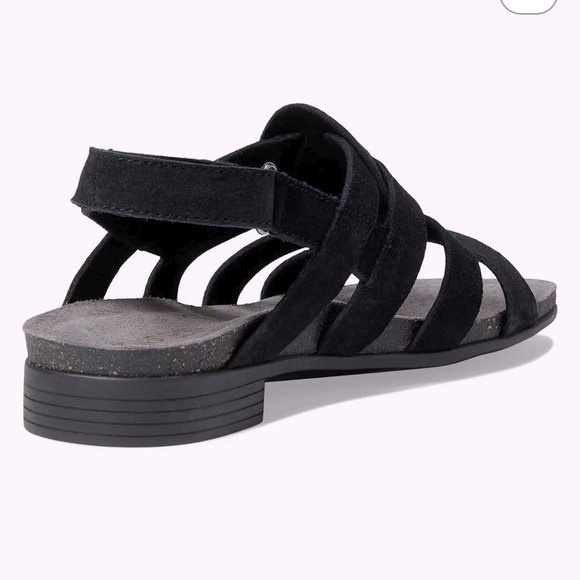 Munro Corine Sandals in black leather suede - Picture 2 of 15